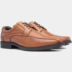 Hush Puppies Brandon Mens Tan Leather Shoe