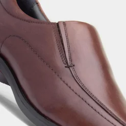 Hush Puppies Brody Mens Chocolate Leather Shoe