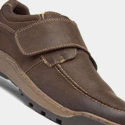 Hush Puppies Casper Mens Brown Leather Shoe