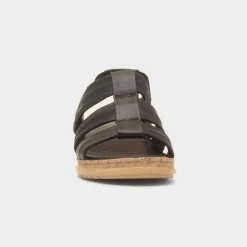Hush Puppies Eden Womens Black Leather Sandal