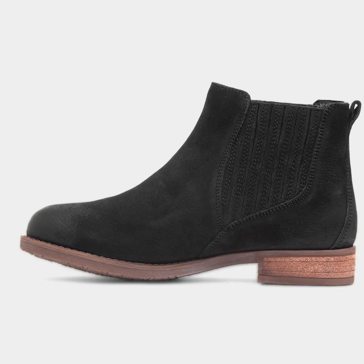 Hush Puppies Edith Womens Black Leather Boot