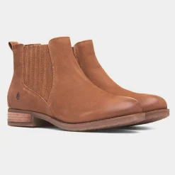 Hush Puppies Edith Womens Tan Leather Boot