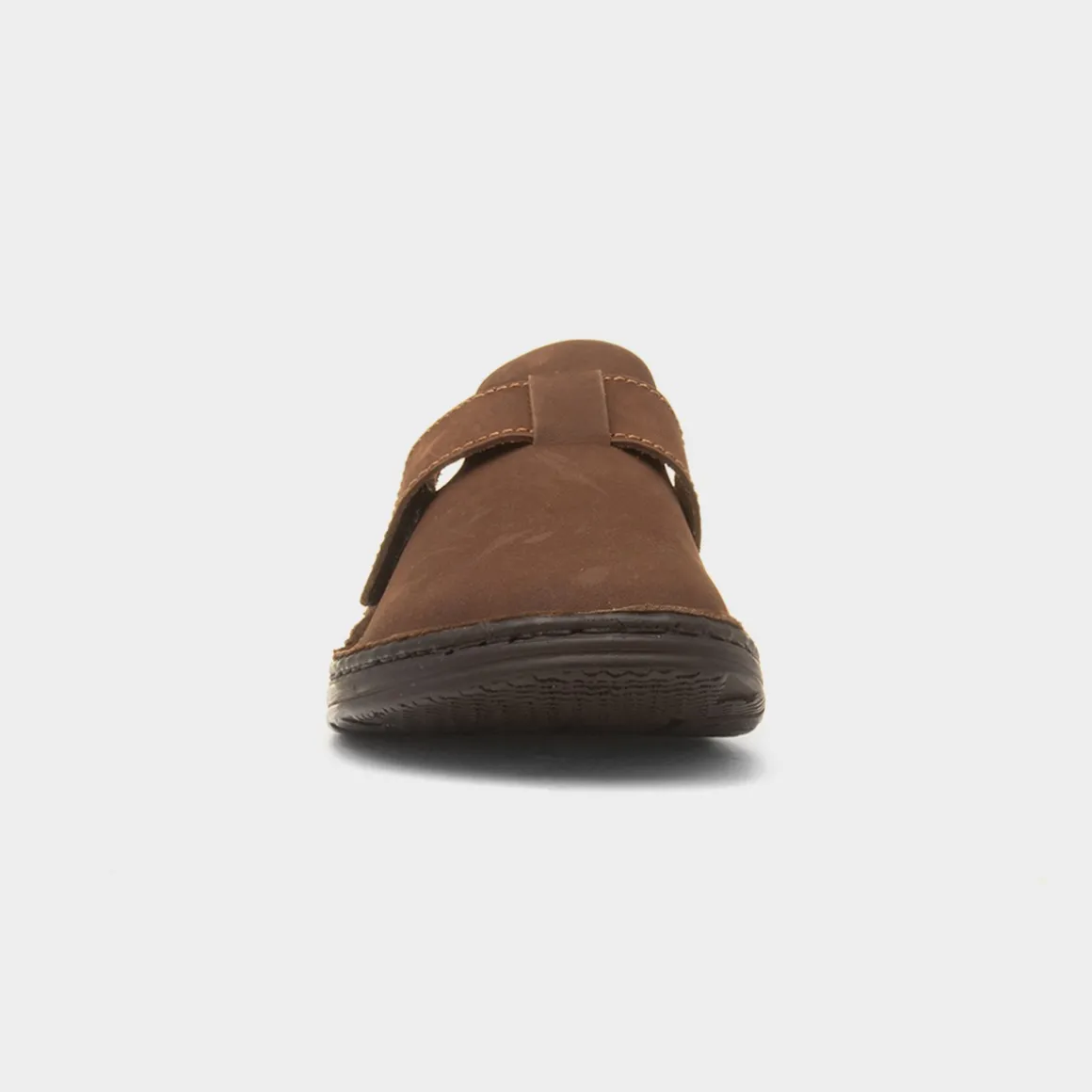 Hush Puppies Edward Mens Brown Leather Mule Sandal