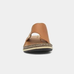 Hush Puppies Elissa Womens Tan Leather Sandal