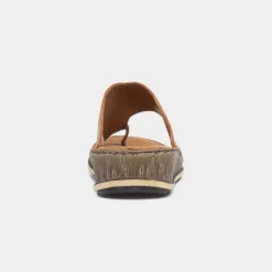 Hush Puppies Elissa Womens Tan Leather Sandal