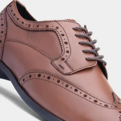 Hush Puppies Elliot Mens Tan Leather Brogue Shoe