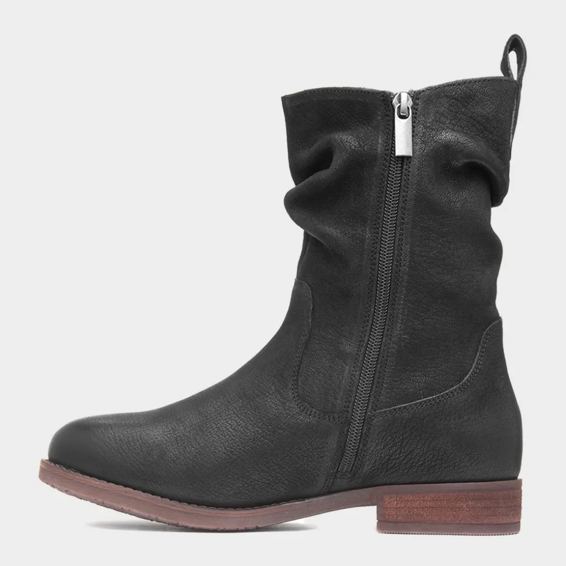 Hush Puppies Emilia Womens Black Leather Boot