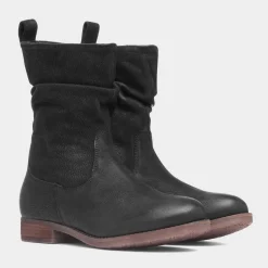 Hush Puppies Emilia Womens Black Leather Boot