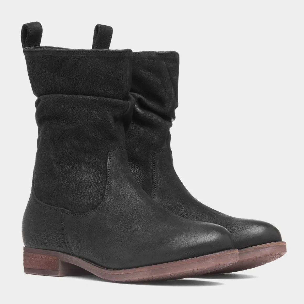 Hush Puppies Emilia Womens Black Leather Boot