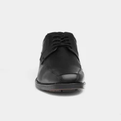 Hush Puppies Hackney Mens Black Leather Shoe