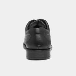 Hush Puppies Hackney Mens Black Leather Shoe