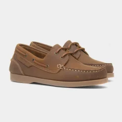 Hush Puppies Isabel Womens Tan Leather Boat Shoe