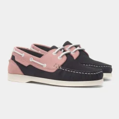 Hush Puppies Isabel Womens Navy Leather Boat Shoe