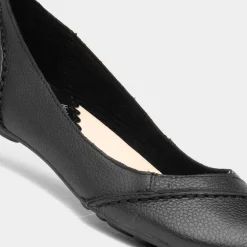 Hush Puppies Janessa Womens Black Ballerina