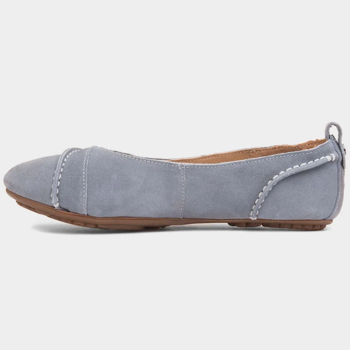 Hush Puppies Janessa Womens Blue Ballerina