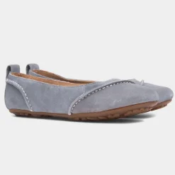 Hush Puppies Janessa Womens Blue Ballerina