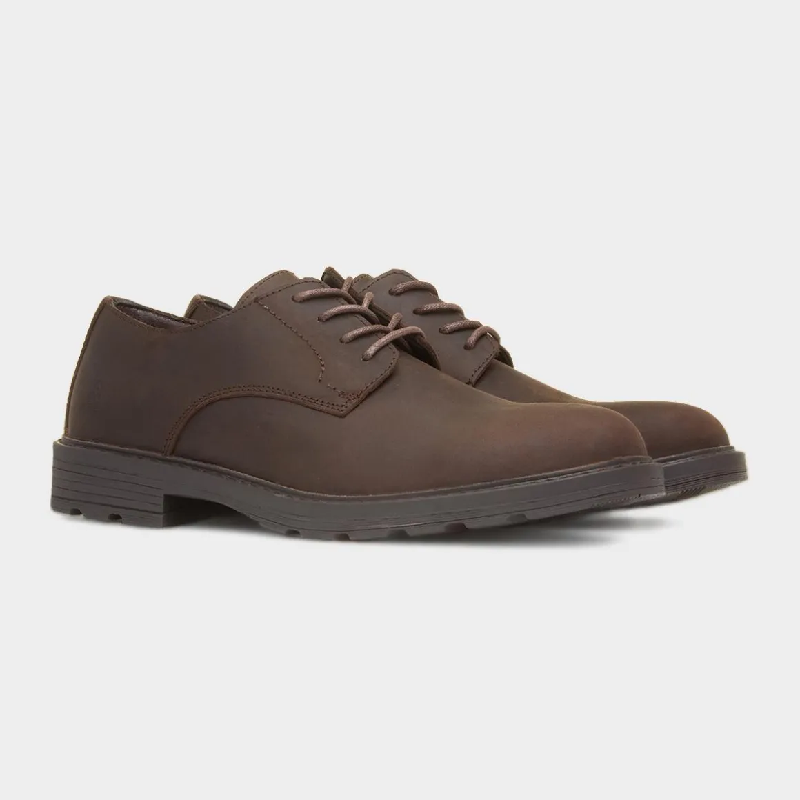 Hush Puppies Jerry Mens Brown Leather Casual Shoe