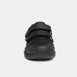 Hush Puppies Jezza Boys Black Leather Shoe
