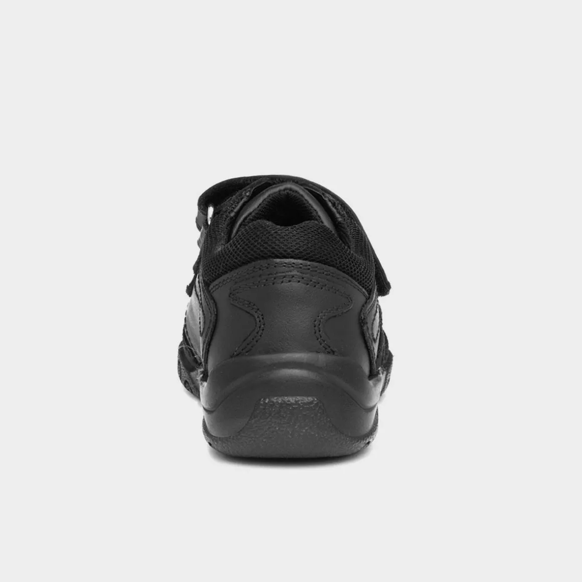 Hush Puppies Jezza Boys Black Leather Shoe