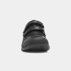 Hush Puppies Josh Boys Black School Shoe
