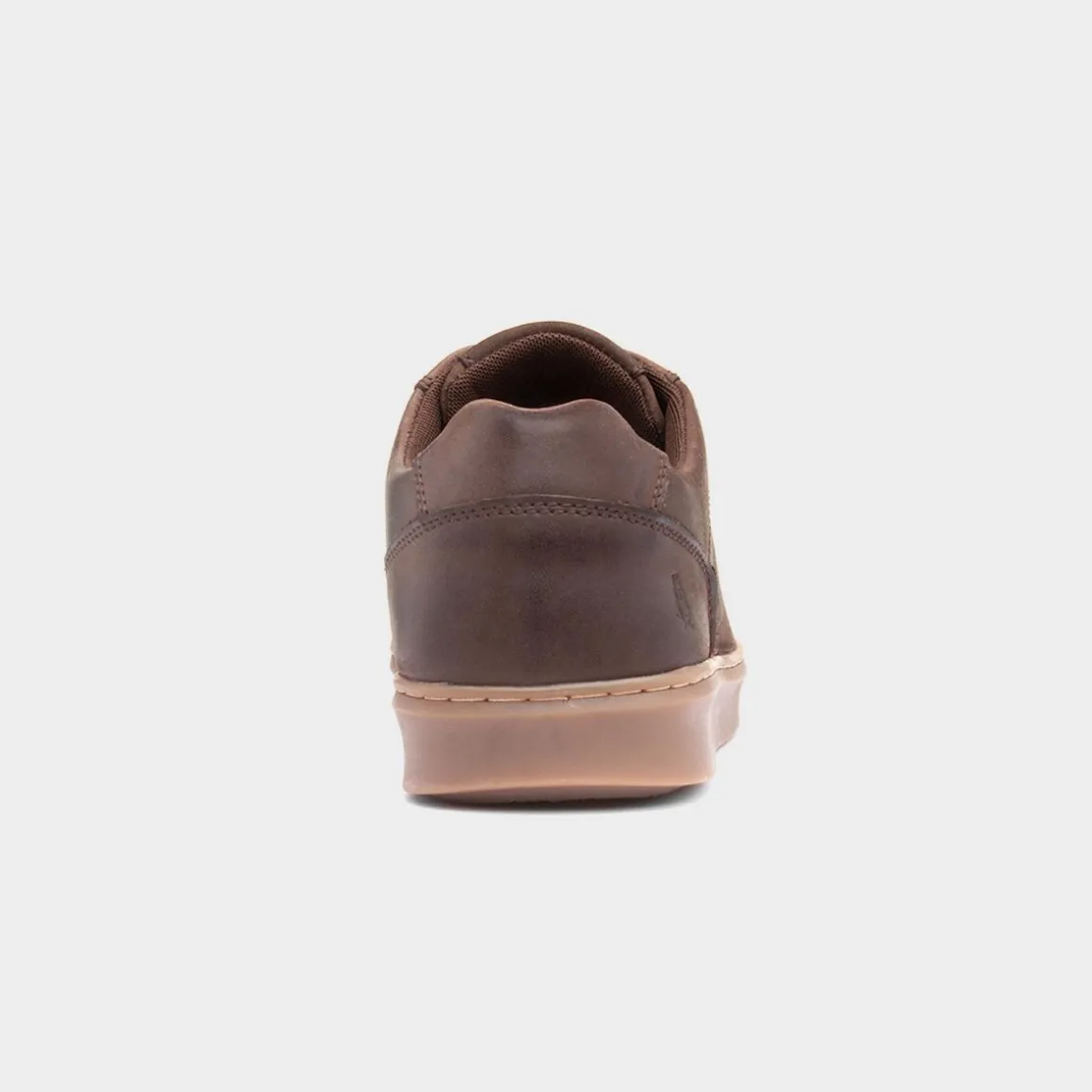 Hush Puppies Madden Mens Coffee Leather Shoe