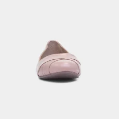 Hush Puppies Marley Womens Blush Leather Ballerina