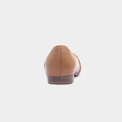 Hush Puppies Marley Womens Tan Leather Ballerina