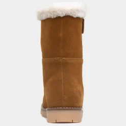 Hush Puppies Mary Womens Tan Suede Calf Boot