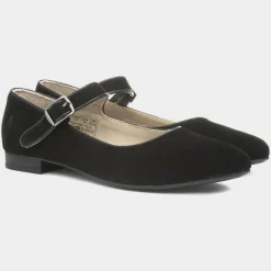 Hush Puppies Melissa Womens Black Suede Shoe
