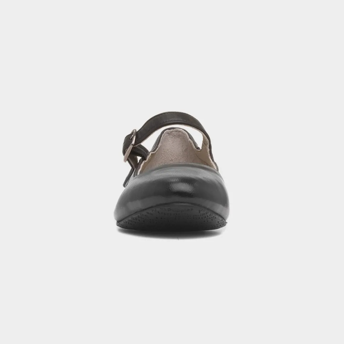 Hush Puppies Melissa Womens Black Leather Shoe