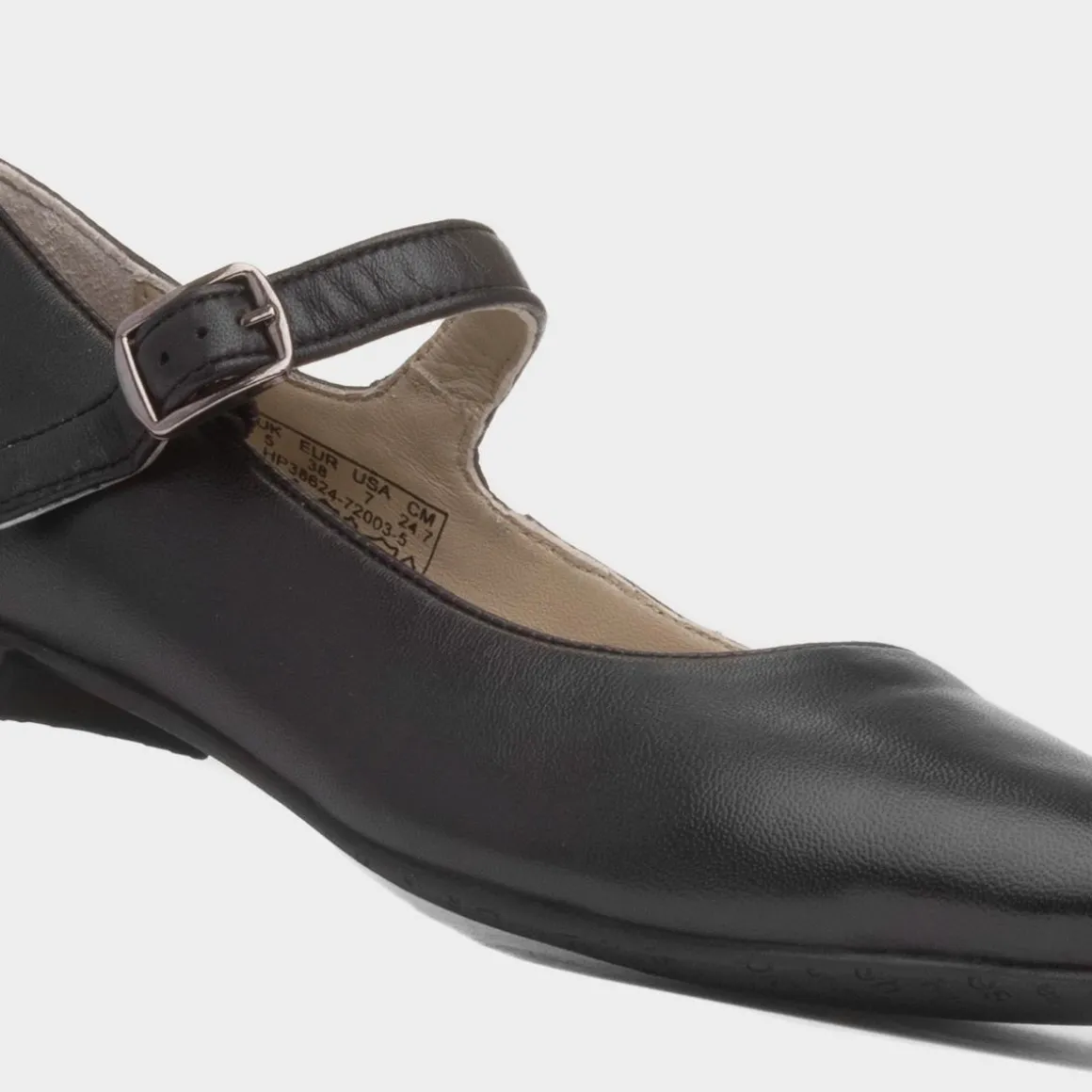 Hush Puppies Melissa Womens Black Leather Shoe