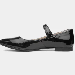 Hush Puppies Melissa Womens Black Patent Shoe