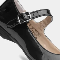 Hush Puppies Melissa Womens Black Patent Shoe