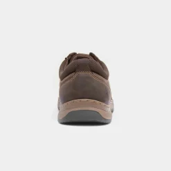 Hush Puppies Olson Mens Brown Leather Lace Up Shoe