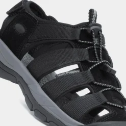 Hush Puppies Peru Mens Black Sandal