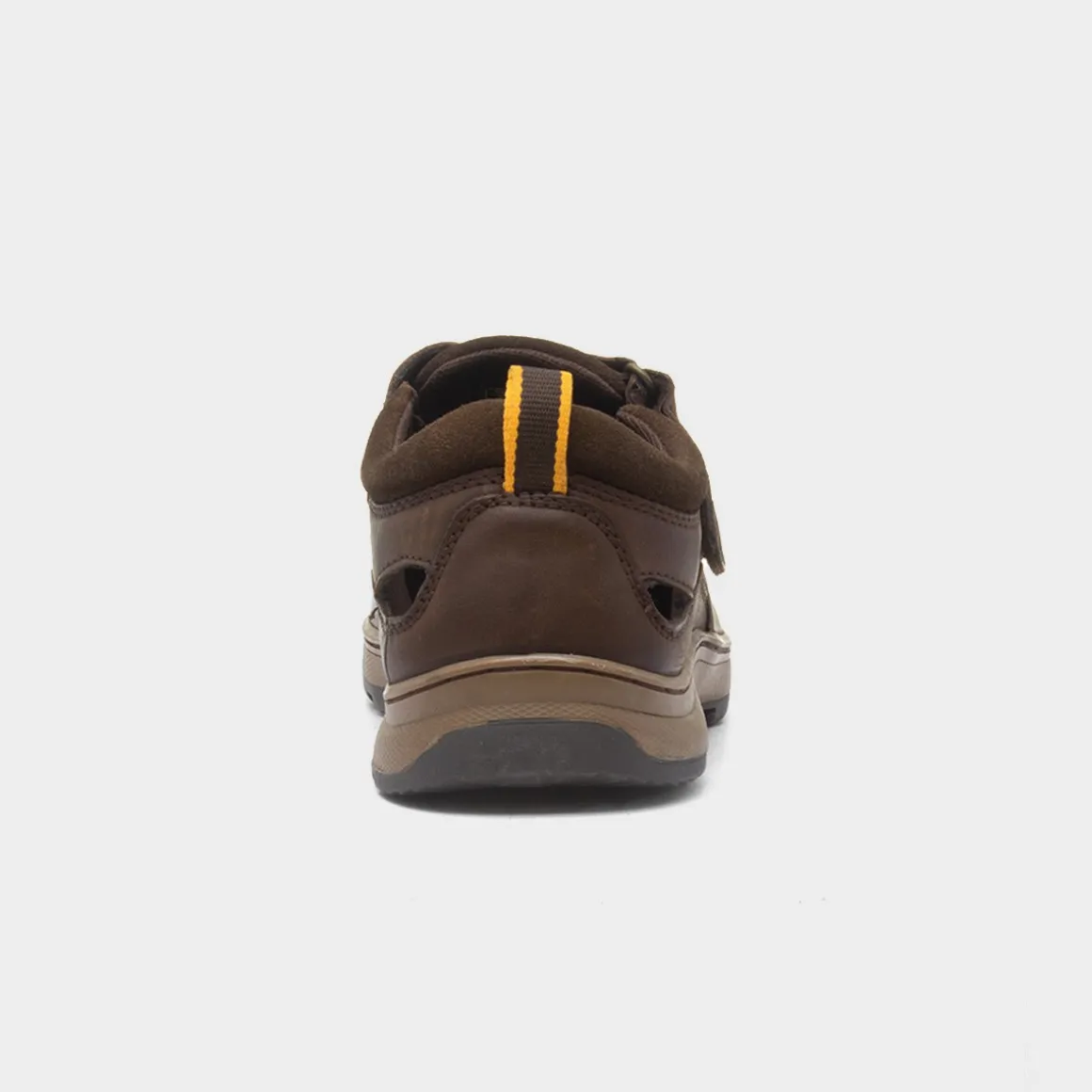 Hush Puppies Rucker Mens Brown Leather Sandal