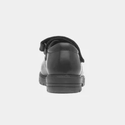Hush Puppies Sabrina Girls Black School Shoe