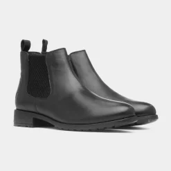 Hush Puppies Sammie Womens Black Leather Boot