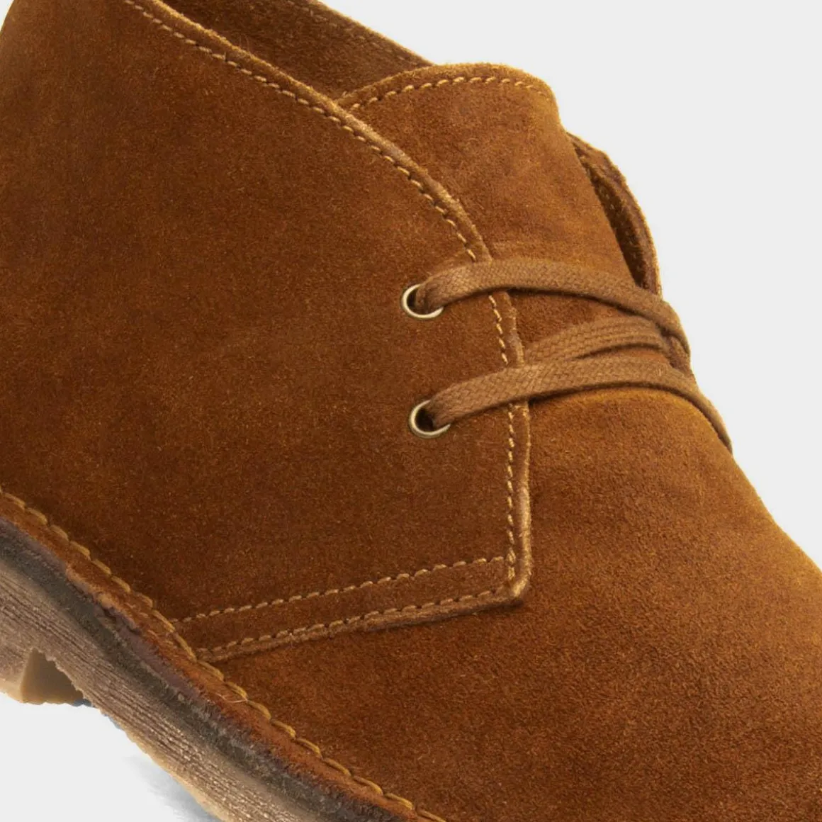 Hush Puppies Samuel Mens Tan Suede Desert Boot
