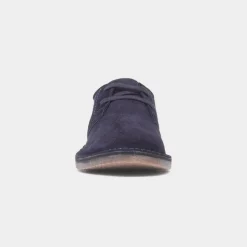Hush Puppies Scout Mens Navy Leather Shoe