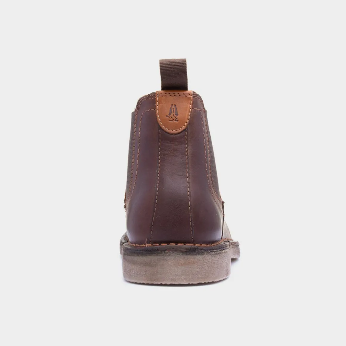 Hush Puppies Shaun Mens Brown Leather Boot