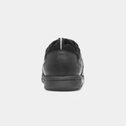 Hush Puppies Steven Snr Boys Black Shoe Sizes 3-6