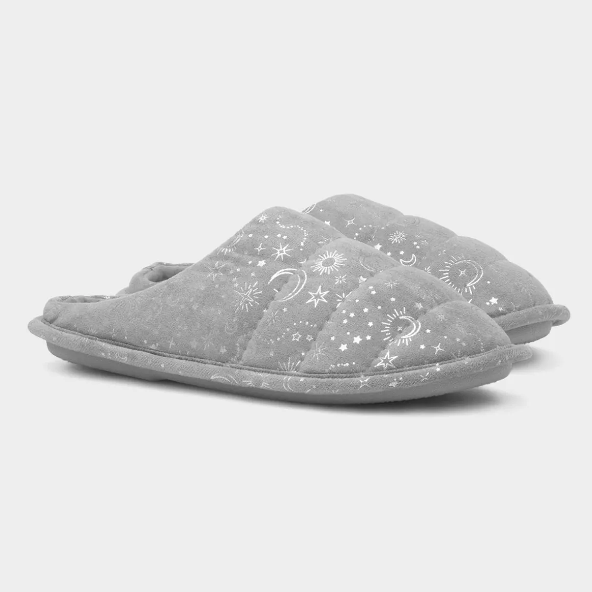 Jo & Joe Astir Womens Grey Mule Slipper