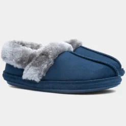 Jo & Joe Avery Womens Navy Ankle Bootie Slipper