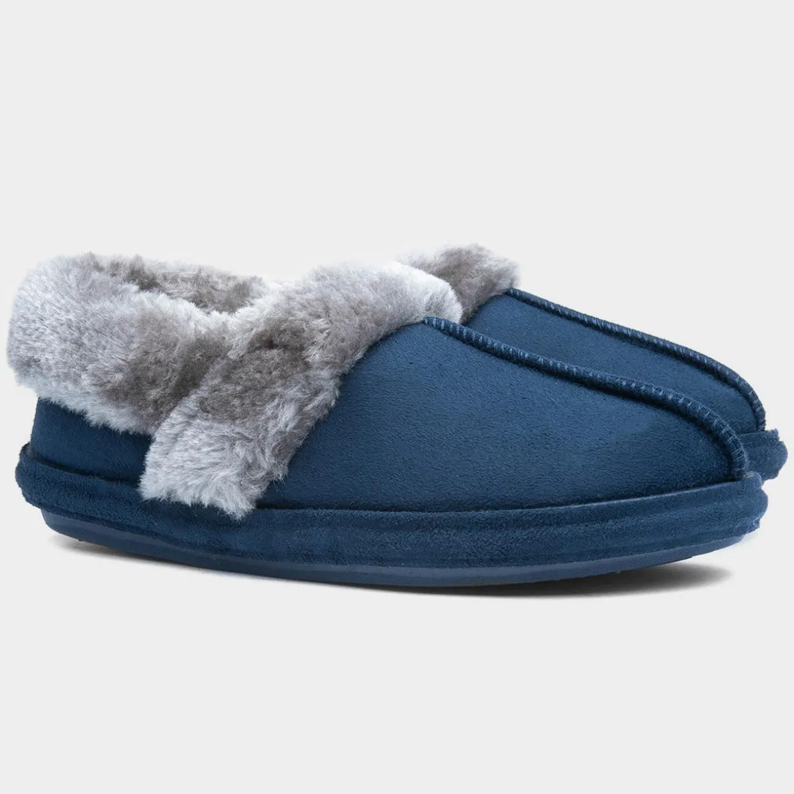 Jo & Joe Avery Womens Navy Ankle Bootie Slipper