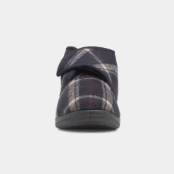 Jo & Joe Cecil Mens Navy Tartan Bootie