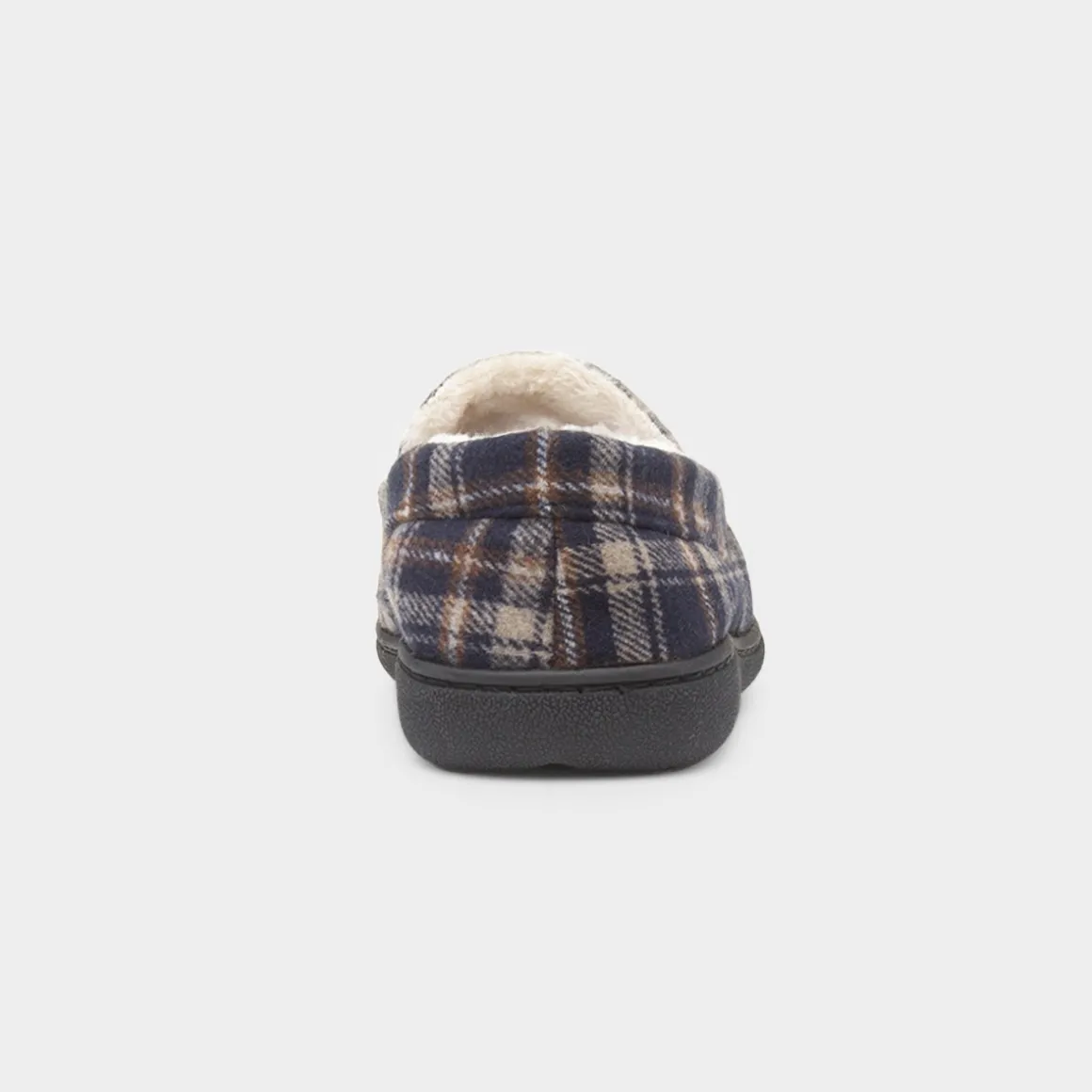 Jo & Joe Elswick Mens Navy Moccasin Slipper