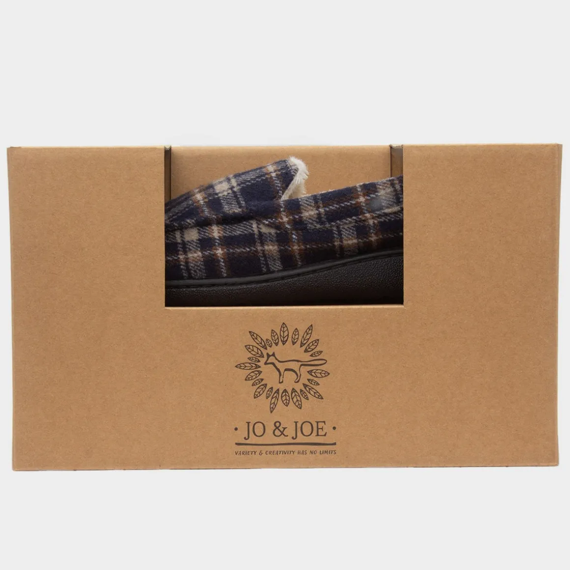 Jo & Joe Elswick Mens Navy Moccasin Slipper