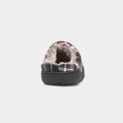 Jo & Joe Falkirk Mens Navy Tartan Mule Slipper