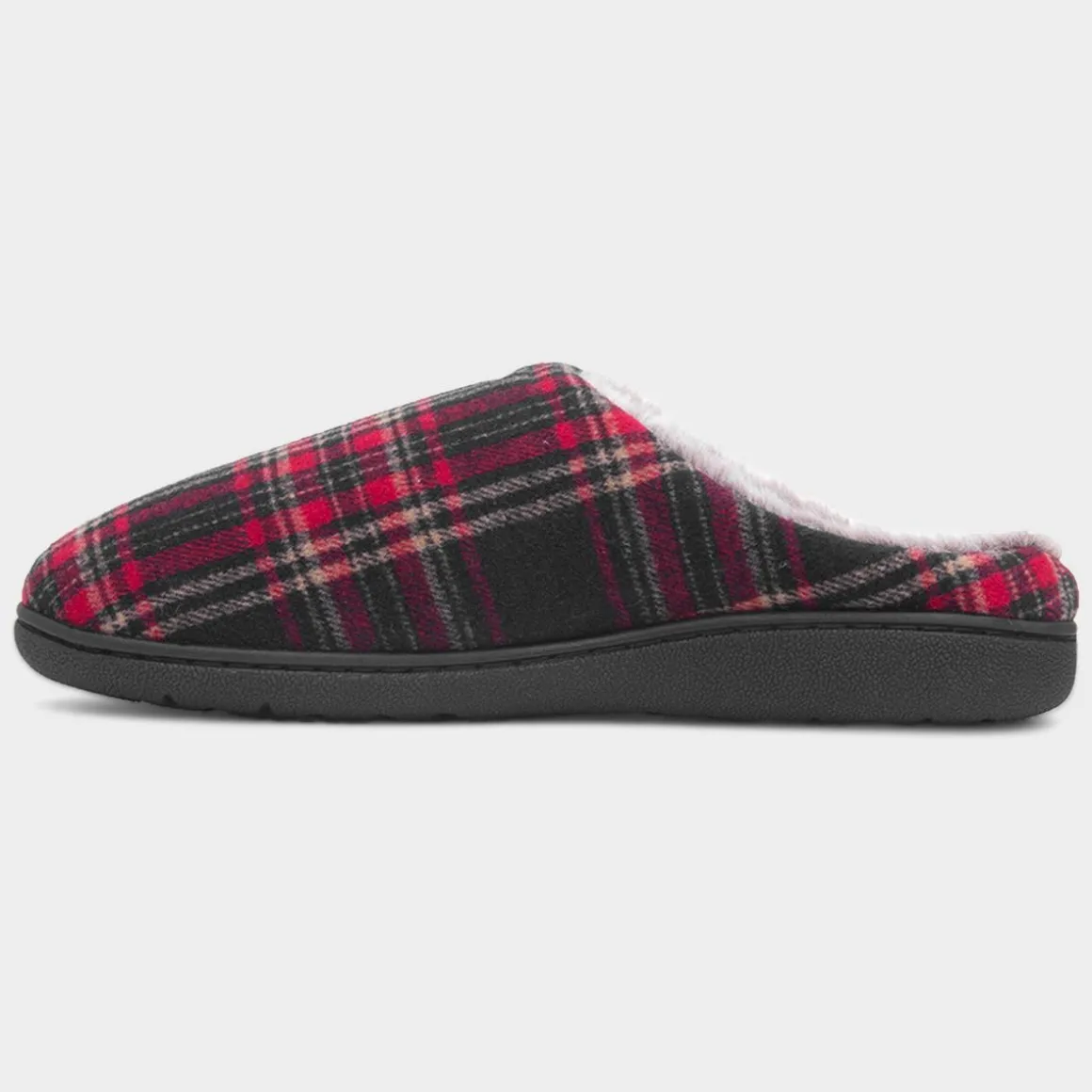 Jo & Joe Falkirk Mens Red Tartan Mule Slipper